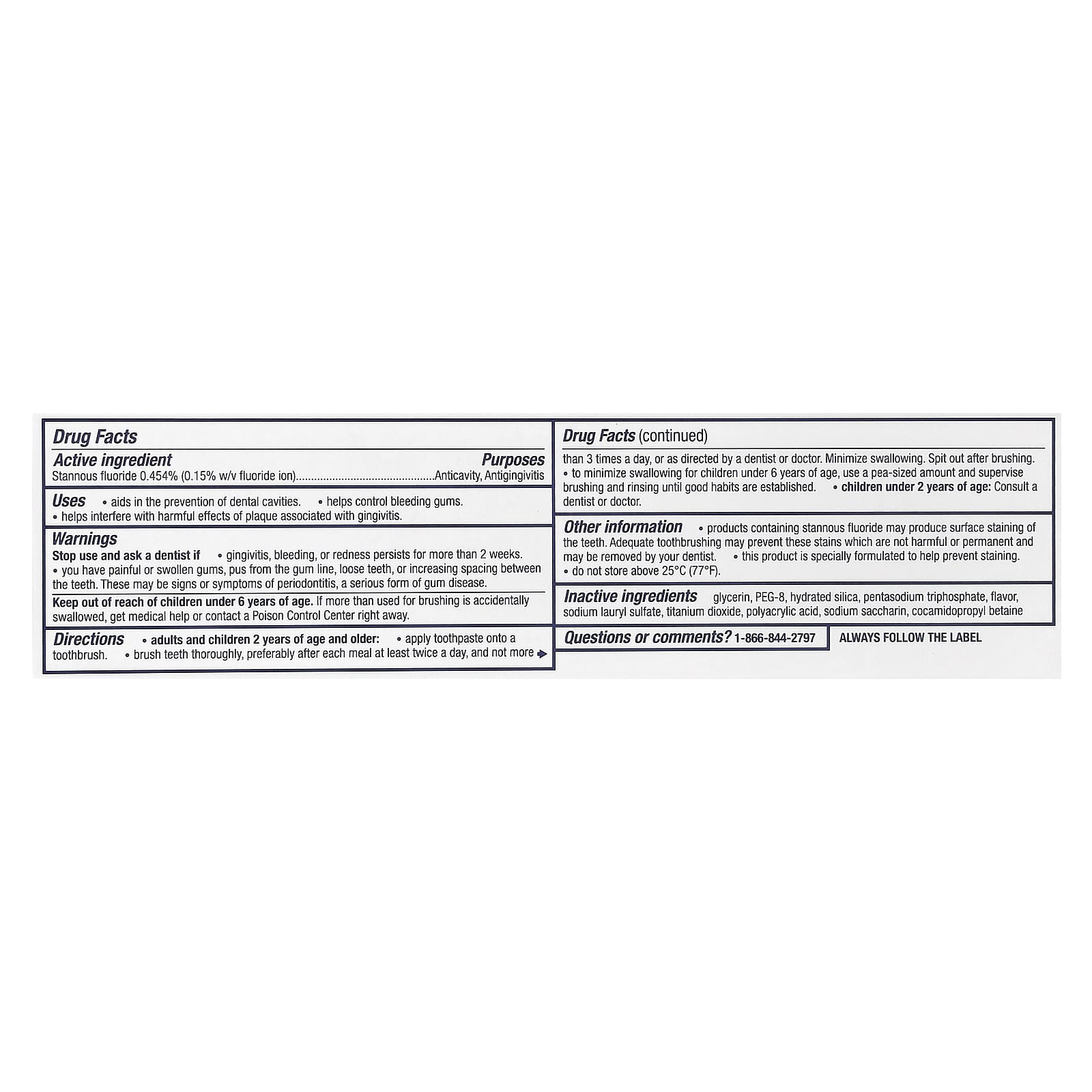 Parodontax Complete Protection Fluoride Toothpaste, Pure Fresh Mint, 96.4 g - view 3